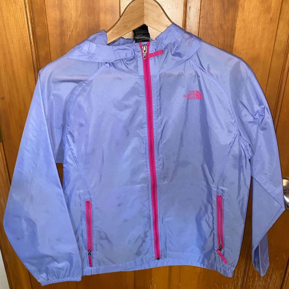 North Face Periwinkle Rain Jacket